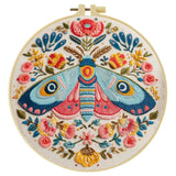 Colorful Folk Moth Embroidery Kit Kits For Stitchers