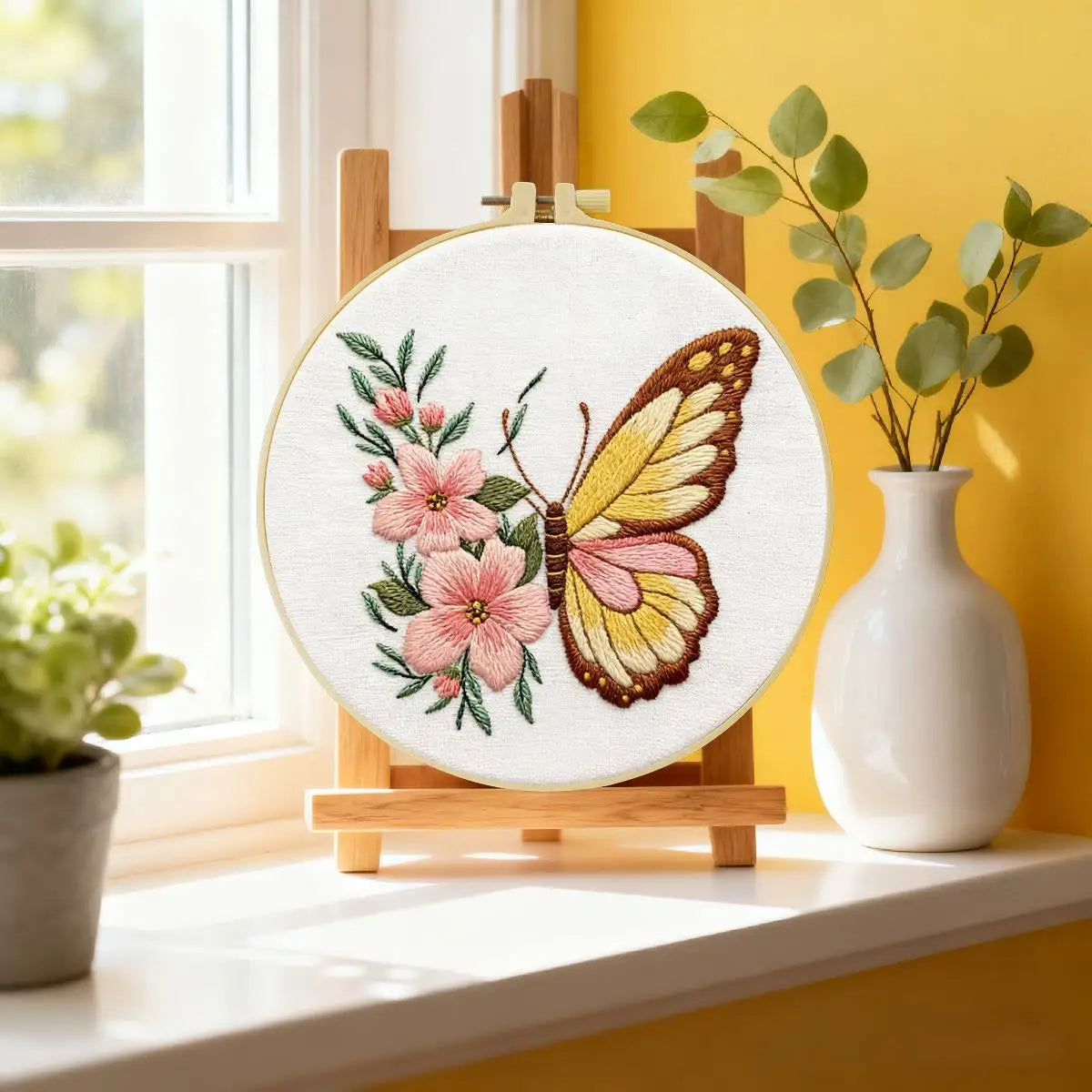 Flower & Butterfly Embroidery Starter Kit