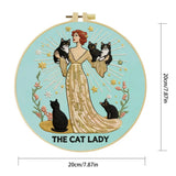 The Cat Lady Embroidery Kit Kits For Stitchers