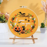 Spooky Halloween Embroidery Kit Collection – 6 Designs