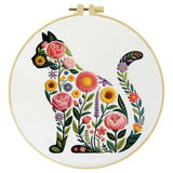 Flower Cat Embroidery Starter Kit