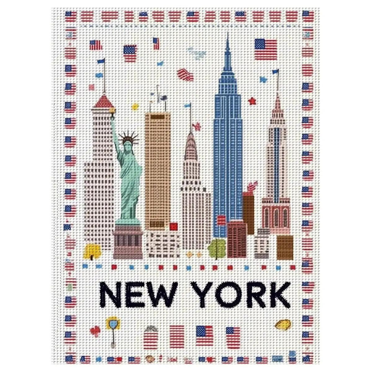 New York Skyline Cross Stitch Kit 🗽🏙️🇺🇸✨