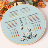 4-Piece Beginner Embroidery Stitch Sampler Kit Kits For Stitchers