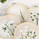 Transparent Double-Sided Flower Embroidery Starter Kit