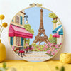 Paris Eiffel Tower Punch Needle Wall Art – Handmade Embroidery Hoop Decor for Nursery & Cozy Rooms Kits For Stitchers