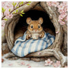 Cozy Mouse Teatime Cross Stitch Kit