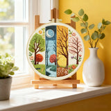 Four Seasons Forest Embroidery Kit Kits For Stitchers