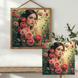 Rose Garden Beauty Cross Stitch Kit 🌹👩🏻‍🦰✨