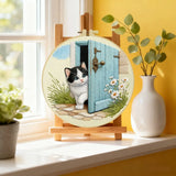 Mischievous Little Cat Embroidery Starter Kit