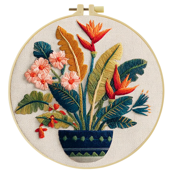 Hand-Embroidered Highland Cow Hoop Art – Farmhouse Wall Decor