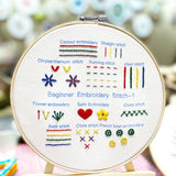 3-Piece Beginner Embroidery Technique Kit Kits For Stitchers