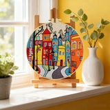 Colorful Street Embroidery Kit