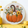 Autumn Floral Pumpkin Embroidery Kit