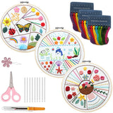 3-Piece Beginner Embroidery Technique Kit Kits For Stitchers