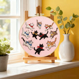 Playful Cats Embroidery Kit Kits For Stitchers
