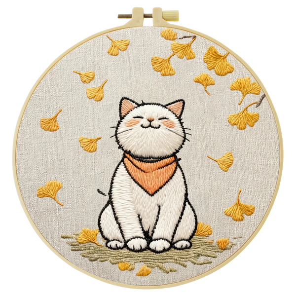 Cat Embroidery Starter Kit