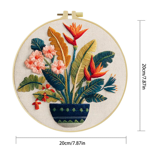 Hand-Embroidered Highland Cow Hoop Art – Farmhouse Wall Decor