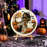 Haunted Halloween Cottage Embroidery Kit