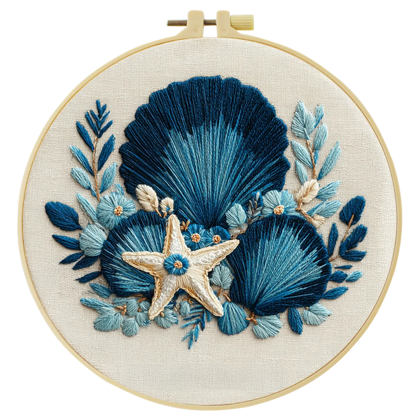 Seaside Shell Hand Embroidery Kit
