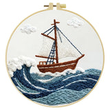 Sailboat Embroidery Kit
