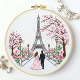 Springtime Paris Love Embroidery Kit 🌸🗼💕 Kits For Stitchers