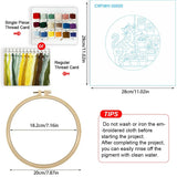 Cute Cat & Flowers Punch Needle Wall Art – Handmade Embroidery Hoop Decor for Nursery & Cozy Rooms
