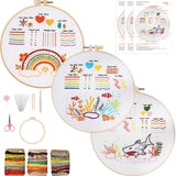 3-Piece Beginner Embroidery Learning Kit Kits For Stitchers