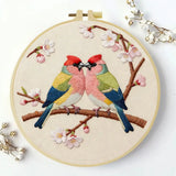 Lovebirds Blossom Embroidery Kit Kits For Stitchers