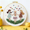 Best Friends Embroidery Kit for Beginners – DIY Girls Hand Embroidery Hoop Set