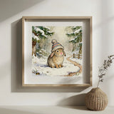 Winter Bunny in a Cozy Knit Hat Cross Stitch Kit 🐰❄️