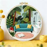 Tropical Oasis Embroidery Kit Kits For Stitchers
