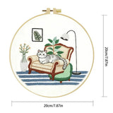 Cozy Cat Armchair Embroidery Kit Kits For Stitchers