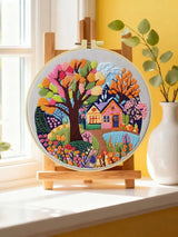 Forest Cabin Embroidery Starter Kit