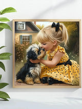 Little Girl & Puppy Cross Stitch Kit 👧🐶🧵💕