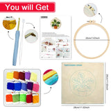 Potted Plant Punch Needle Wall Art – Handmade Embroidery Hoop Decor for Nursery & Cozy Rooms