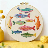 Colorful Fish Embroidery Kit Kits For Stitchers
