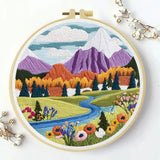Mountain Meadow Embroidery Kit Kits For Stitchers
