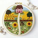 Sunny Cottage Garden Embroidery Kit Kits For Stitchers