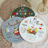 3-Piece Love & Laugh Beginner Embroidery Kit Kits For Stitchers