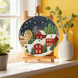 Christmas Town Embroidery Kit