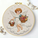 Floral Angel Embroidery Kit Kits For Stitchers