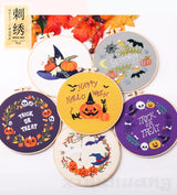 Cute Halloween Embroidery Kit Collection – 6 Designs