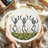 Dancing Skeletons Embroidery Kit Kits For Stitchers