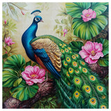 Majestic Peacock in Bloom Cross Stitch Kit 🦚🌸✨
