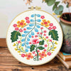 Folk Floral Hand Embroidery Kit