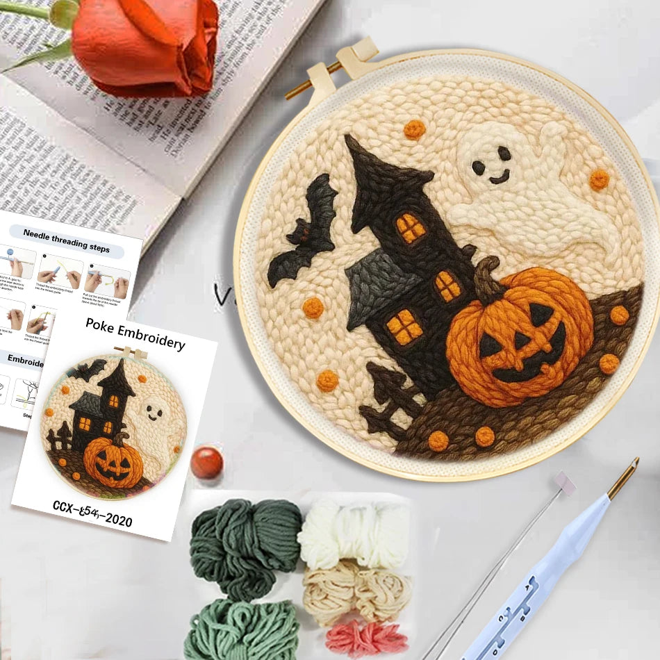 Cute Halloween & Autumn Embroidery Kit Collection