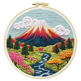 Mount Fuji Embroidery Kit Kits For Stitchers