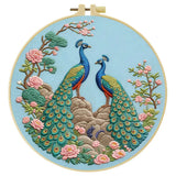 Peacock Garden Embroidery Kit Kits For Stitchers