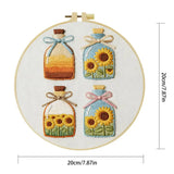 Sunflower Bottles Embroidery Kit Kits For Stitchers