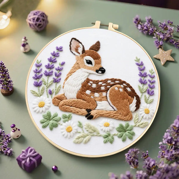 Forest Friends Hand Embroidery Kit